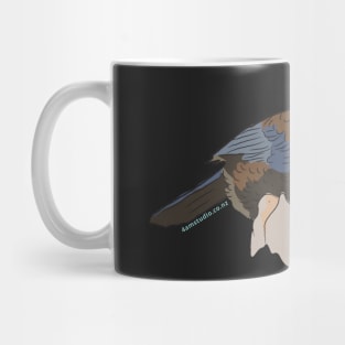 Hand Drawn New Zealand Tui Bird Mug